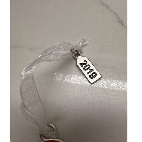 Metal Snowman Christmas Ornament Collectible Holiday 2019 Initial G - Picture 3 of 6